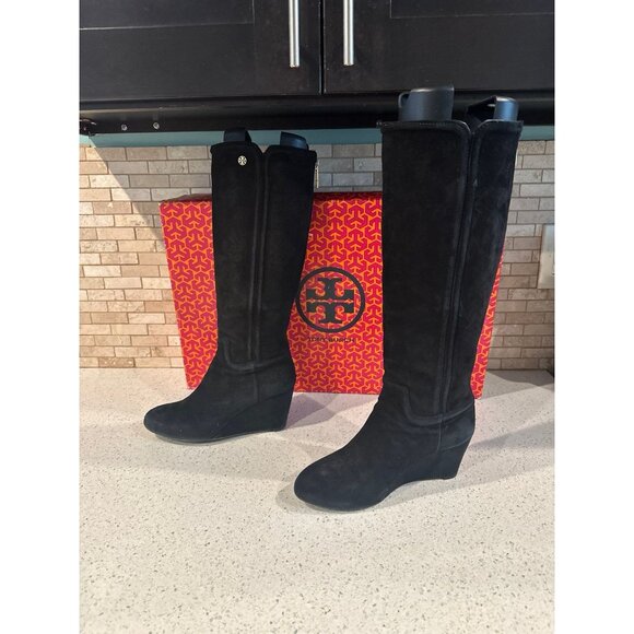 Tory Burch over the knee suede boots 6.5 - Picture 2 of 3